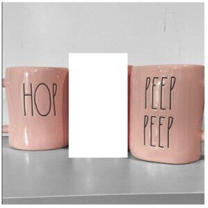 Rae Dunn Pink Mugs 2 Set